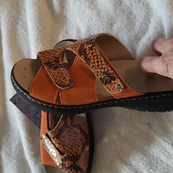Women's sandals size 37, made in Italy, orange - Picture 8 of 9